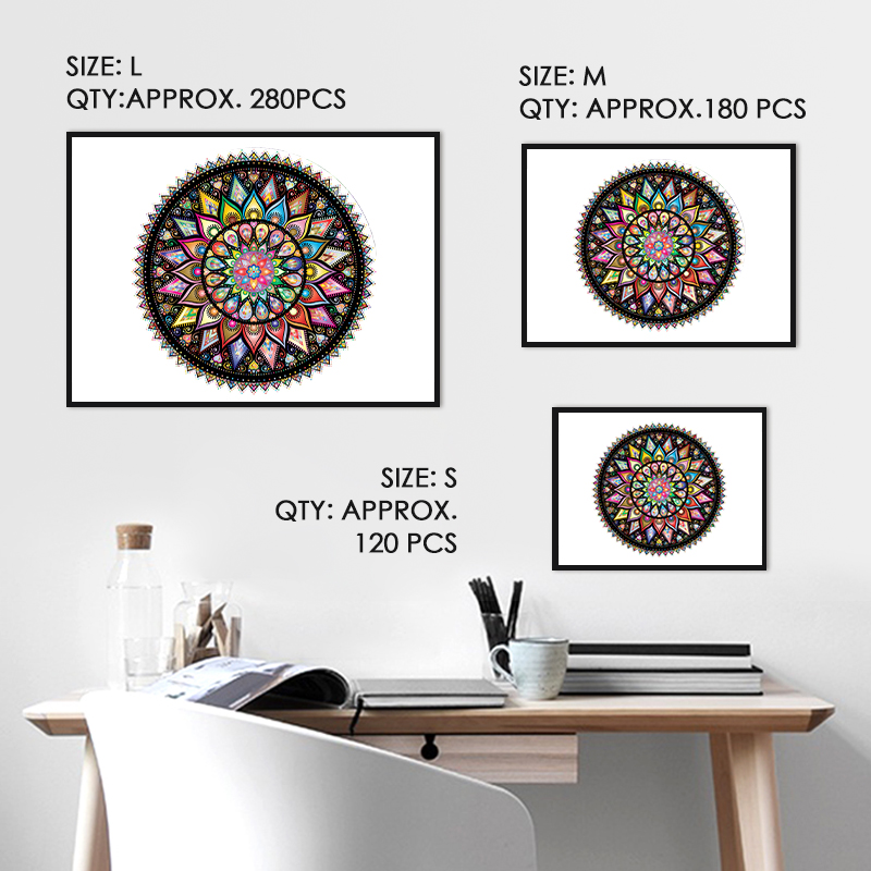 Mandala Wooden Jigsaw Puzzle - aimpuzzle