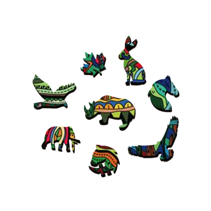 Rhino Wooden Jigsaw Puzzle - aimpuzzle