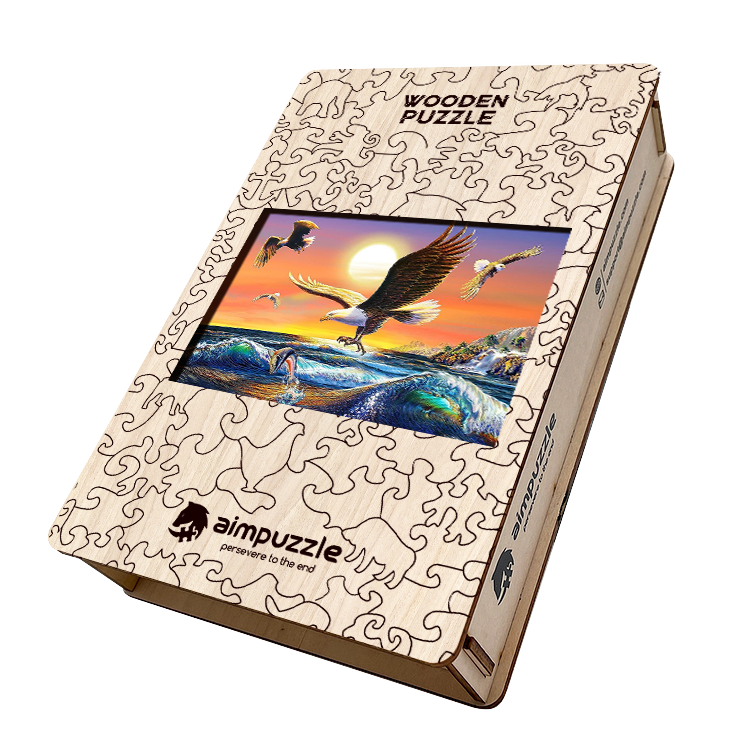Eagles and Sea Wooden Jigsaw Puzzle - aimpuzzle