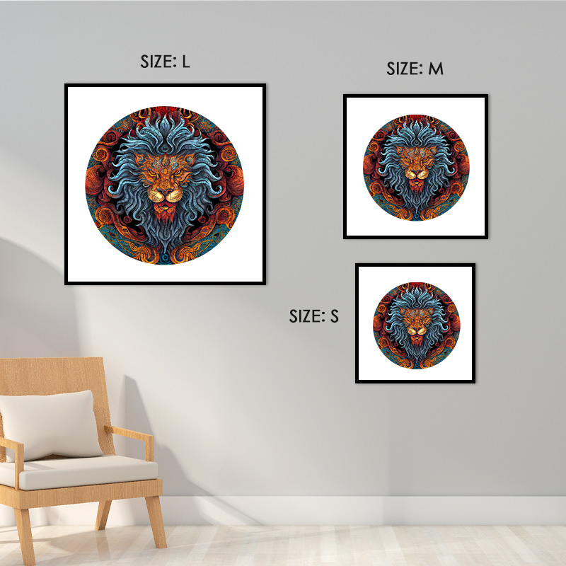 Furious Lion Wooden Jigsaw Puzzle - aimpuzzle