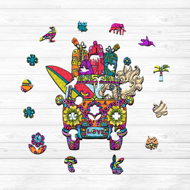 Tuk-tuk Wooden Jigsaw Puzzle - aimpuzzle