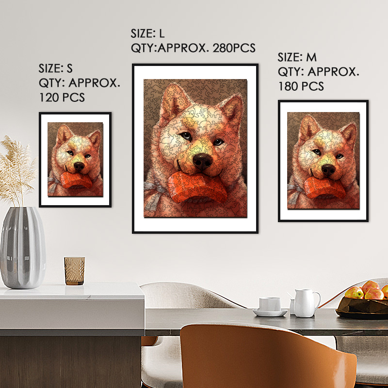Shiba Inu Wooden Jigsaw Puzzle - aimpuzzle