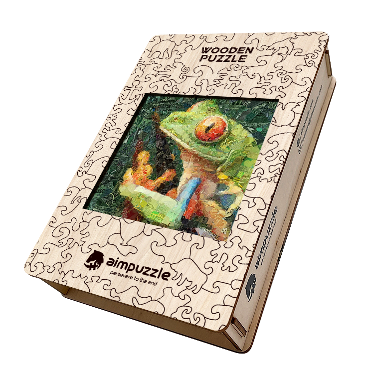 Money Frog Wooden Jigsaw Puzzle - aimpuzzle