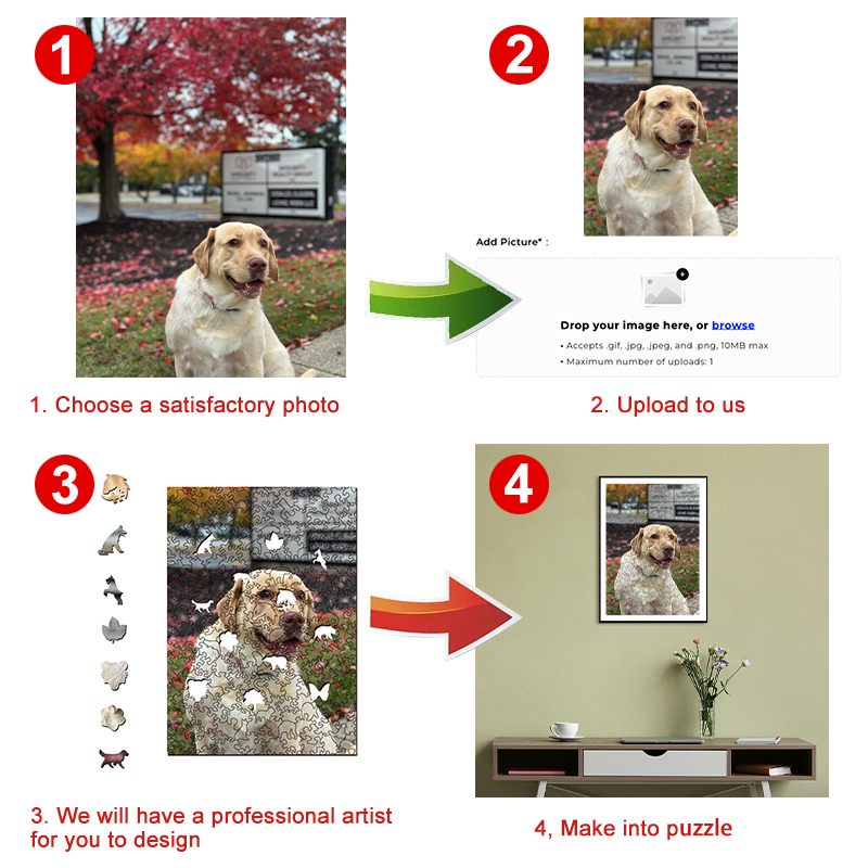 Personalized Memorable Picture Wooden Jigsaw Puzzles - aimpuzzle