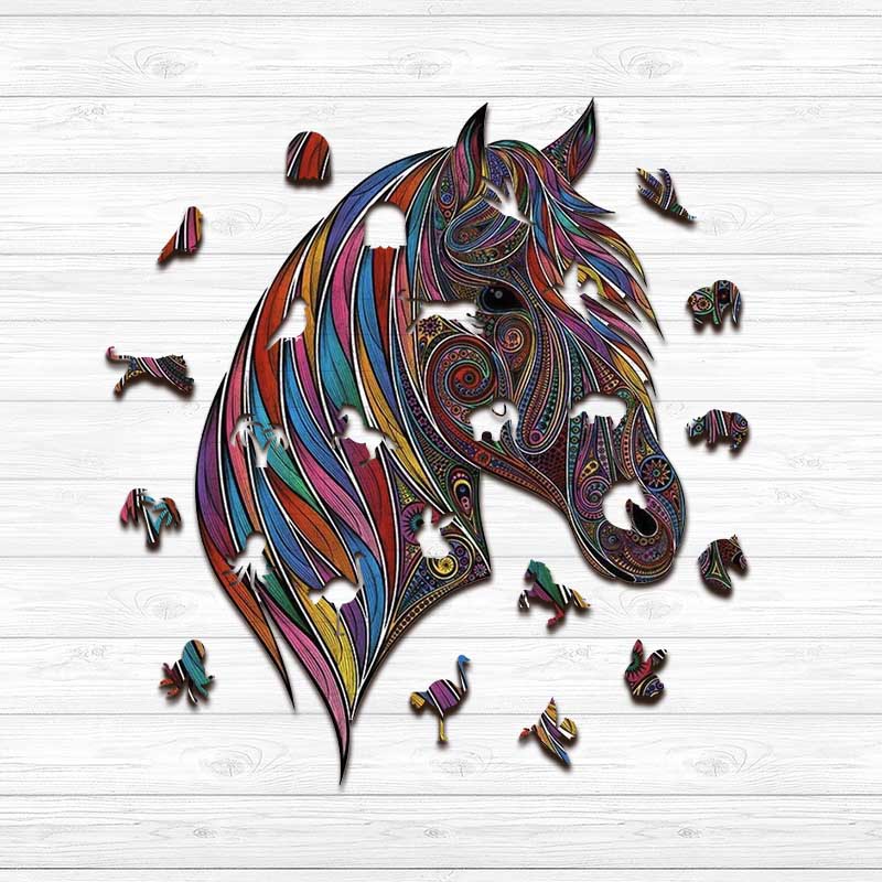 Horse Wooden Jigsaw Puzzle - aimpuzzle