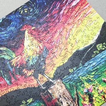 Oil Painting Rooster Wooden Jigsaw Puzzle - aimpuzzle