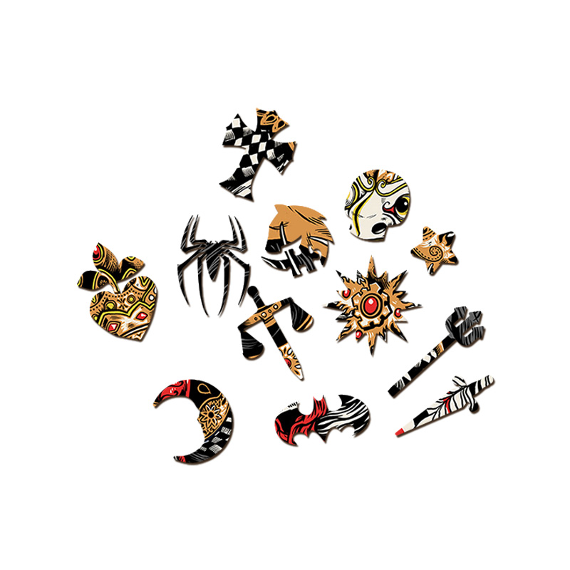 Yin Yang Yakshas Wooden Jigsaw Puzzle - aimpuzzle