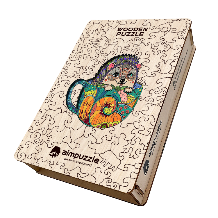 Hedgehog Wooden Jigsaw Puzzle - aimpuzzle