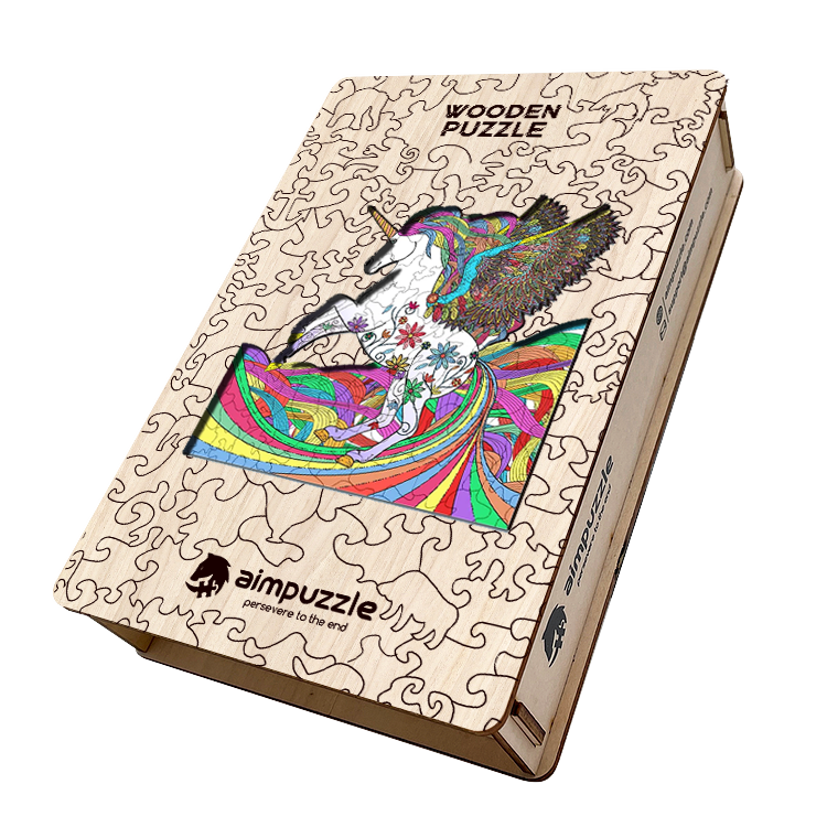 Flying Unicorn Wooden Jigsaw Puzzle - aimpuzzle