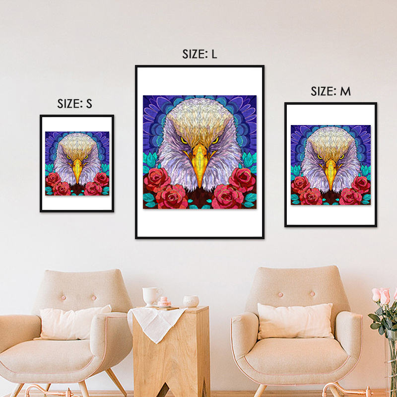 Flower Eagle Wooden Jigsaw Puzzle - aimpuzzle