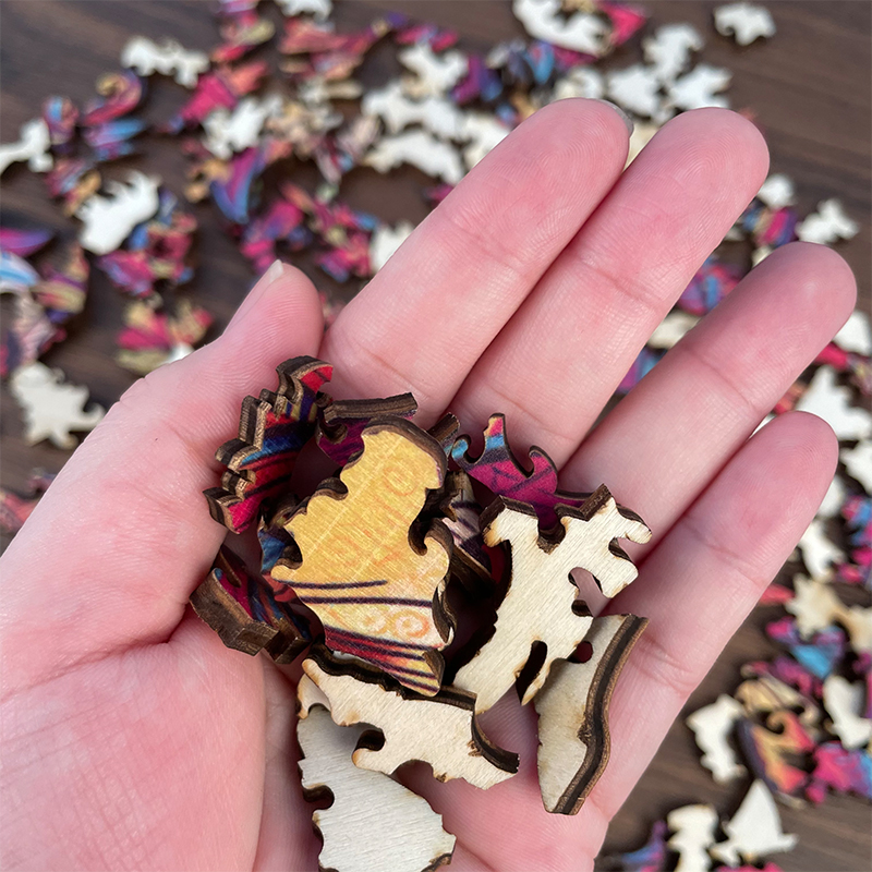 White Cat Wooden Jigsaw Puzzle - aimpuzzle