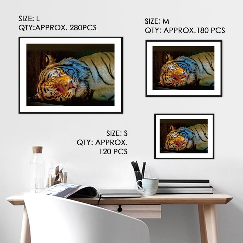 Sleepy Tiger Wooden Jigsaw Puzzle - aimpuzzle