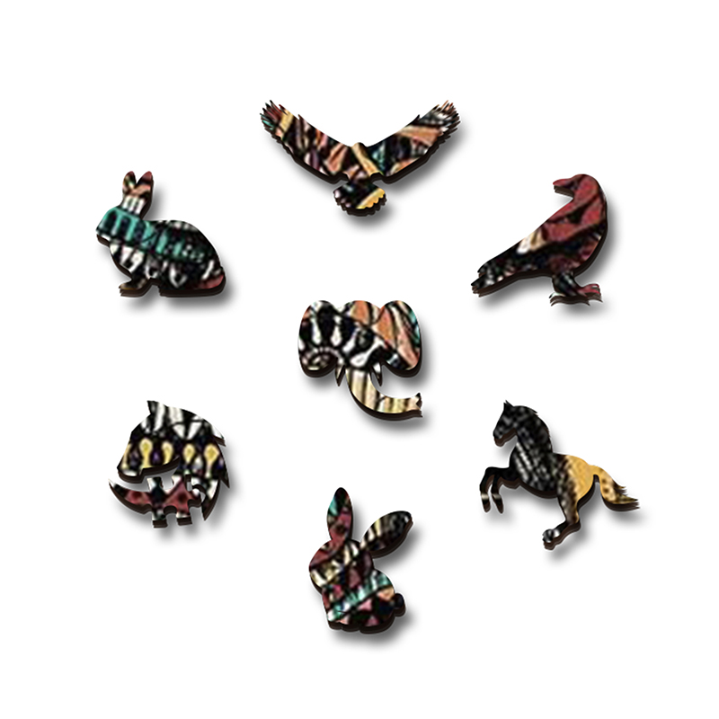 Black Elephant Wooden Jigsaw Puzzle - aimpuzzle