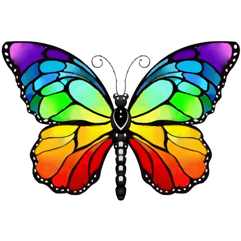 Rainbow Butterfly Wooden Jigsaw Puzzle - aimpuzzle