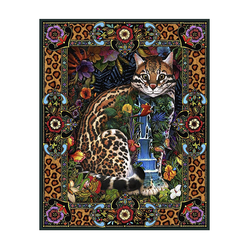 Leopard Cat Wooden Jigsaw Puzzle - aimpuzzle