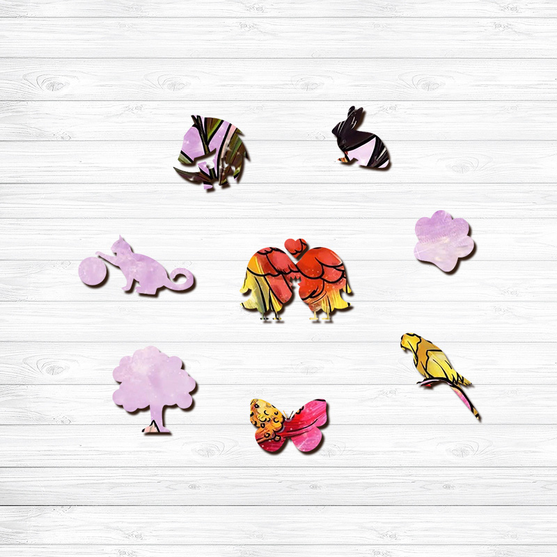 Love Parrot Wooden Jigsaw Puzzle - aimpuzzle