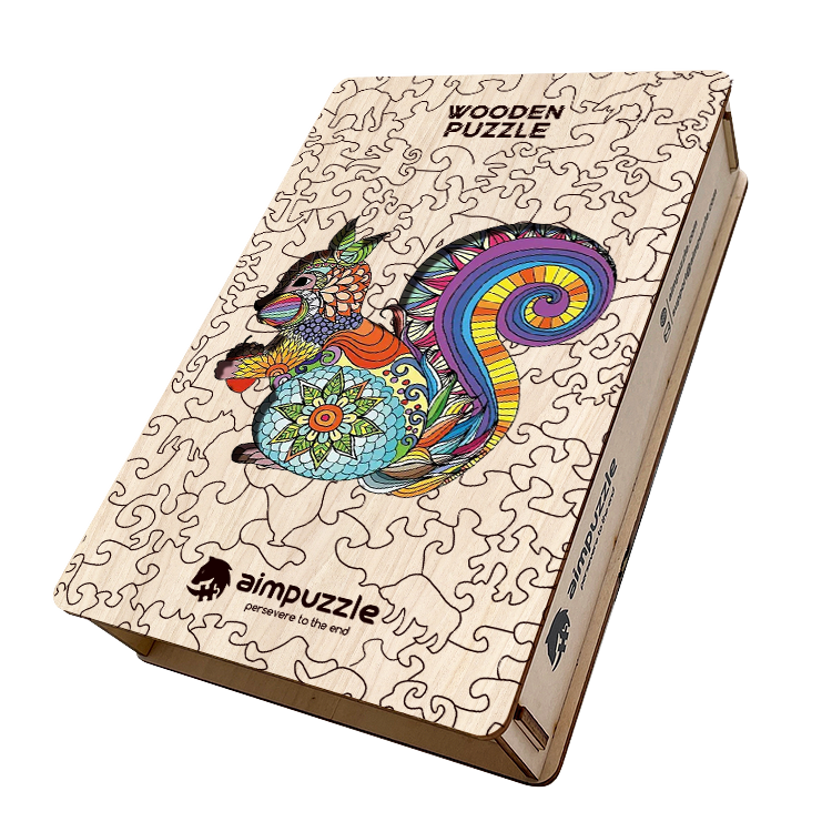Cute Squirrel Wooden Jigsaw Puzzle - aimpuzzle