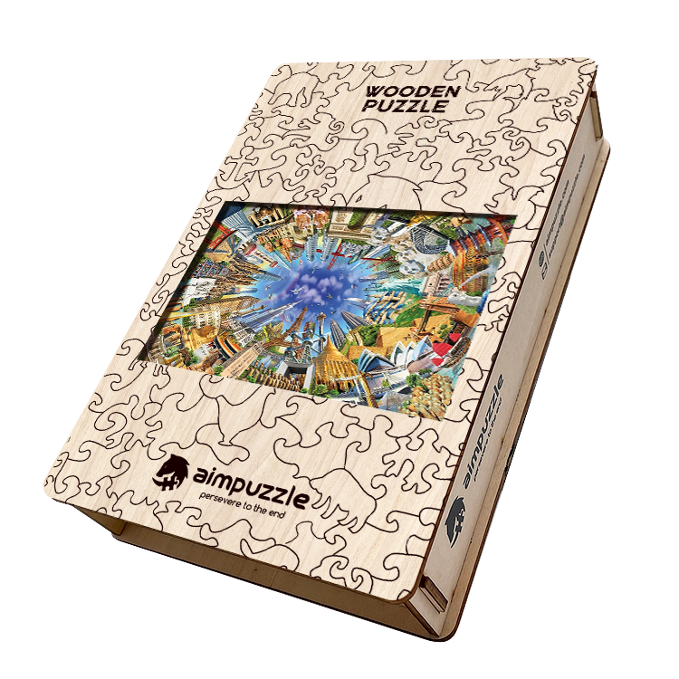 Around the World Wooden Jigsaw Puzzle - aimpuzzle