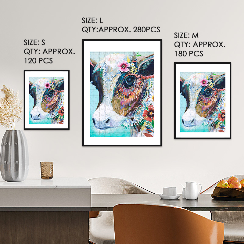 Flowering Goat Wooden Jigsaw Puzzle - aimpuzzle