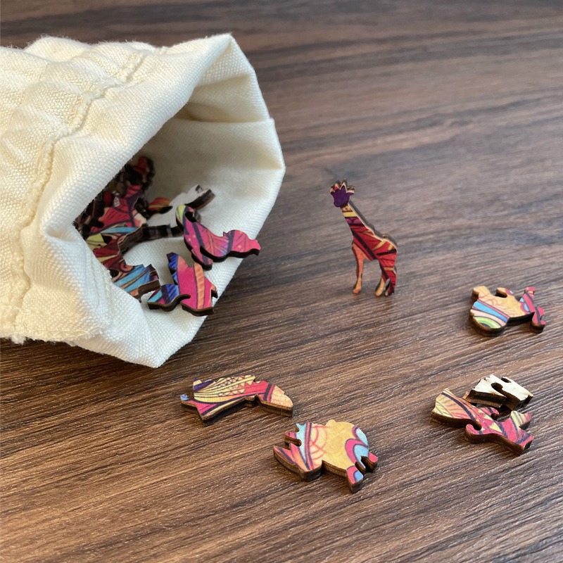 Colorful Seahorse Wooden Jigsaw Puzzle - aimpuzzle