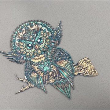 Owl Mandala Wooden Jigsaw Puzzle - aimpuzzle