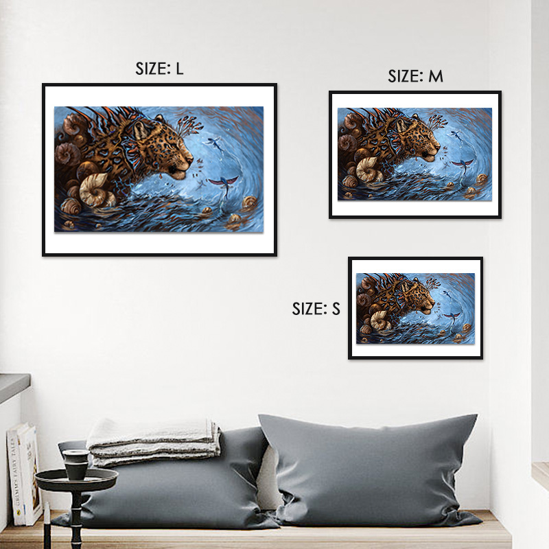 Sea Wave leopard Wooden Jigsaw Puzzle - aimpuzzle