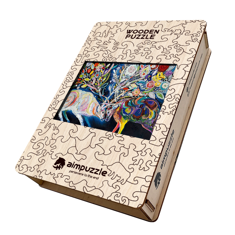 Bullfighting art painting Wooden Jigsaw Puzzle - aimpuzzle