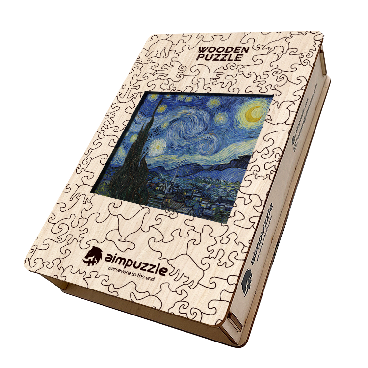 Van Gogh Starry Night Wooden Jigsaw Puzzle - aimpuzzle