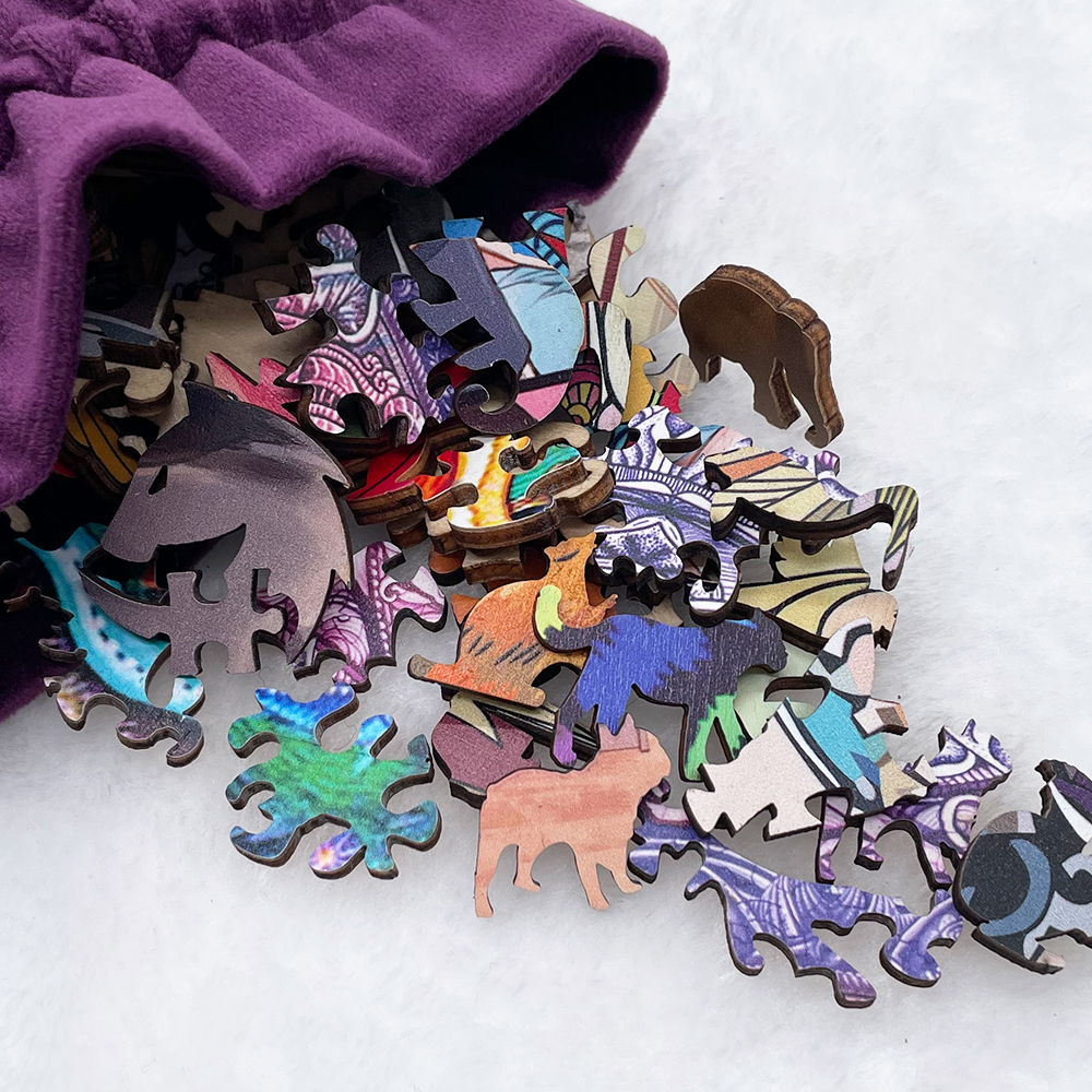 Glowing Whale Wooden Jigsaw Puzzle - aimpuzzle