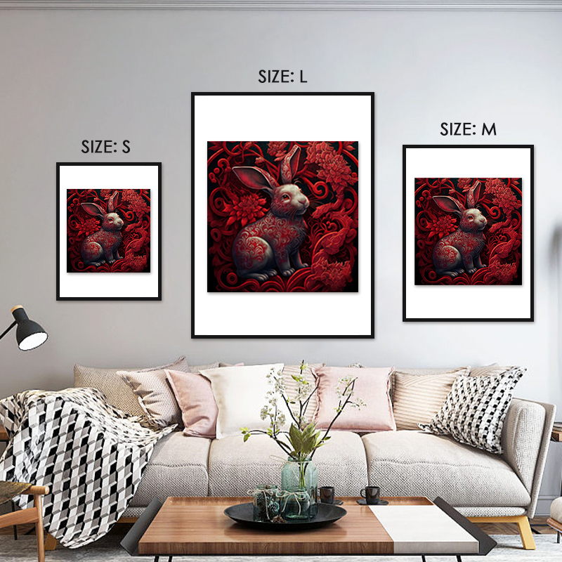 Red Rabbit Wooden Jigsaw Puzzle - aimpuzzle