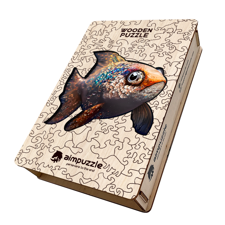 Glittery Amazing Fish Wooden Jigsaw Puzzle - aimpuzzle