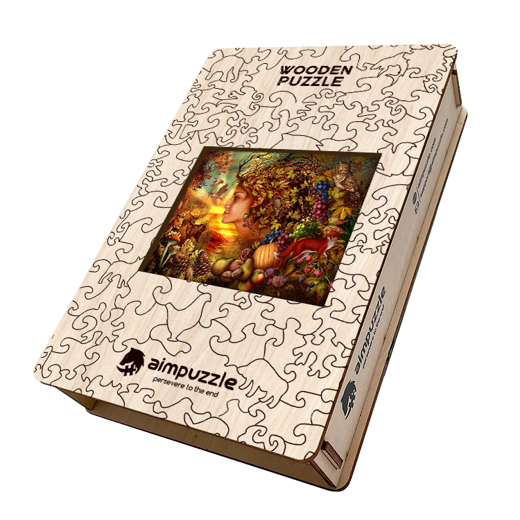 Goddess and Animals Wooden Jigsaw Puzzle - aimpuzzle
