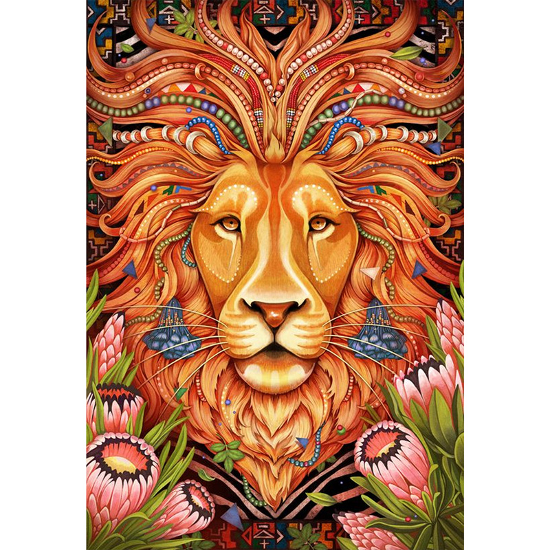 Beautiful Lion Wooden Jigsaw Puzzle - aimpuzzle