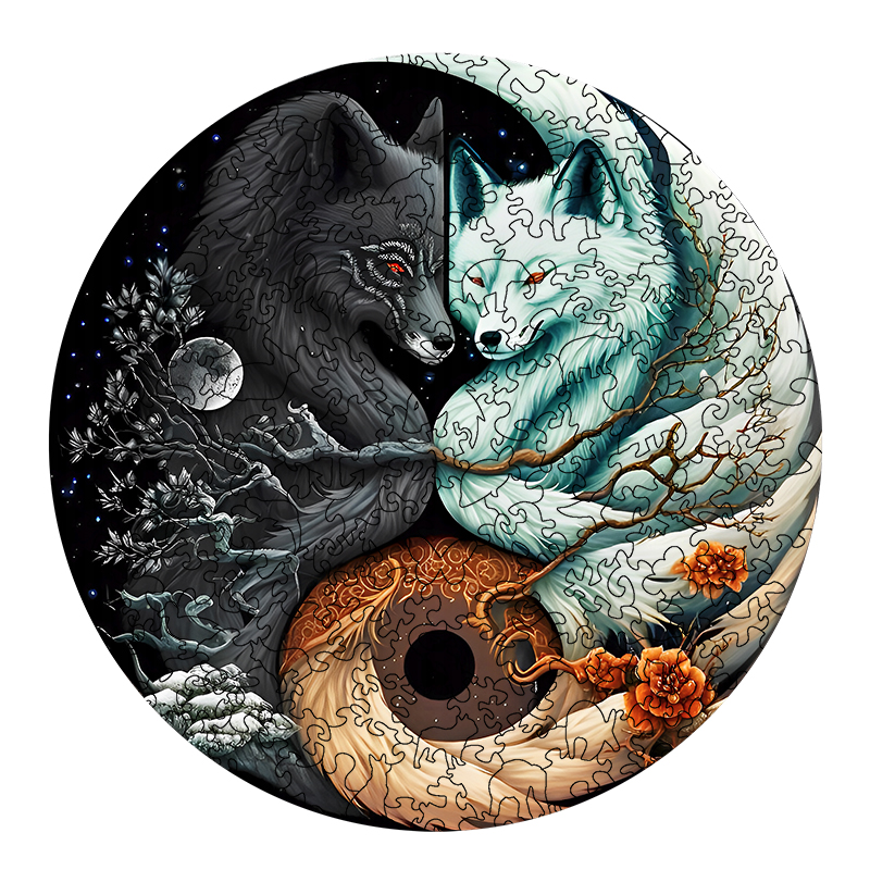 Blazing Red Eyed Fox Wooden Jigsaw Puzzle - aimpuzzle