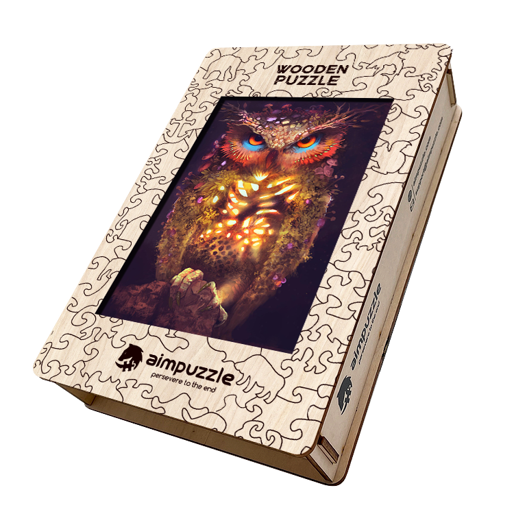 Magic Owl Wooden Jigsaw Puzzle - aimpuzzle