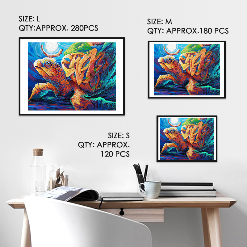 Sea Turtle Mountain Wooden Jigsaw Puzzle - aimpuzzle