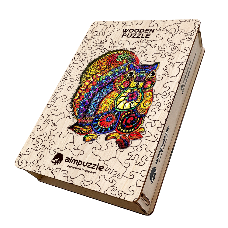 Red Squirrel Wooden Jigsaw Puzzle - aimpuzzle
