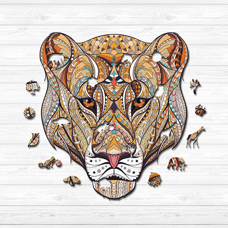 Lioness Wooden Jigsaw Puzzle - aimpuzzle