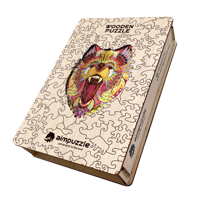 Lion Wooden Jigsaw Puzzle - aimpuzzle