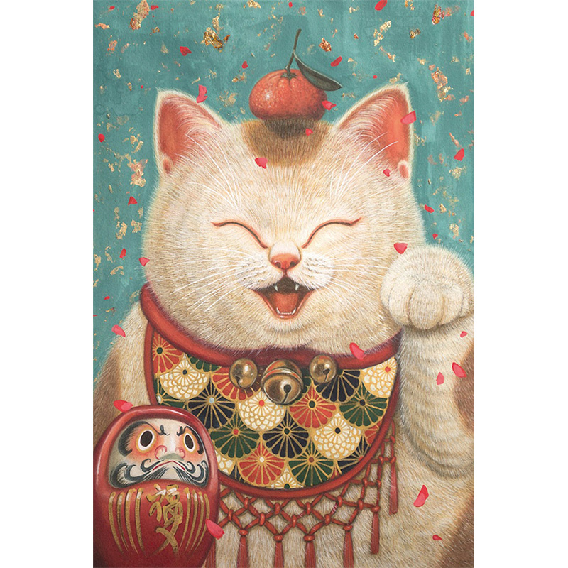 Fortune Cat Wooden Jigsaw Puzzle - aimpuzzle