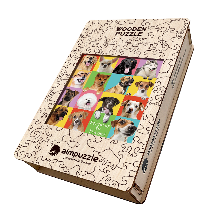 Dog Photos Album Wooden Jigsaw Puzzle - aimpuzzle