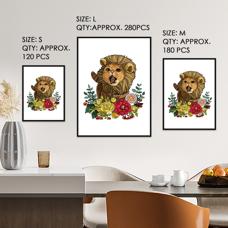 Lion Wooden Jigsaw Puzzle - aimpuzzle