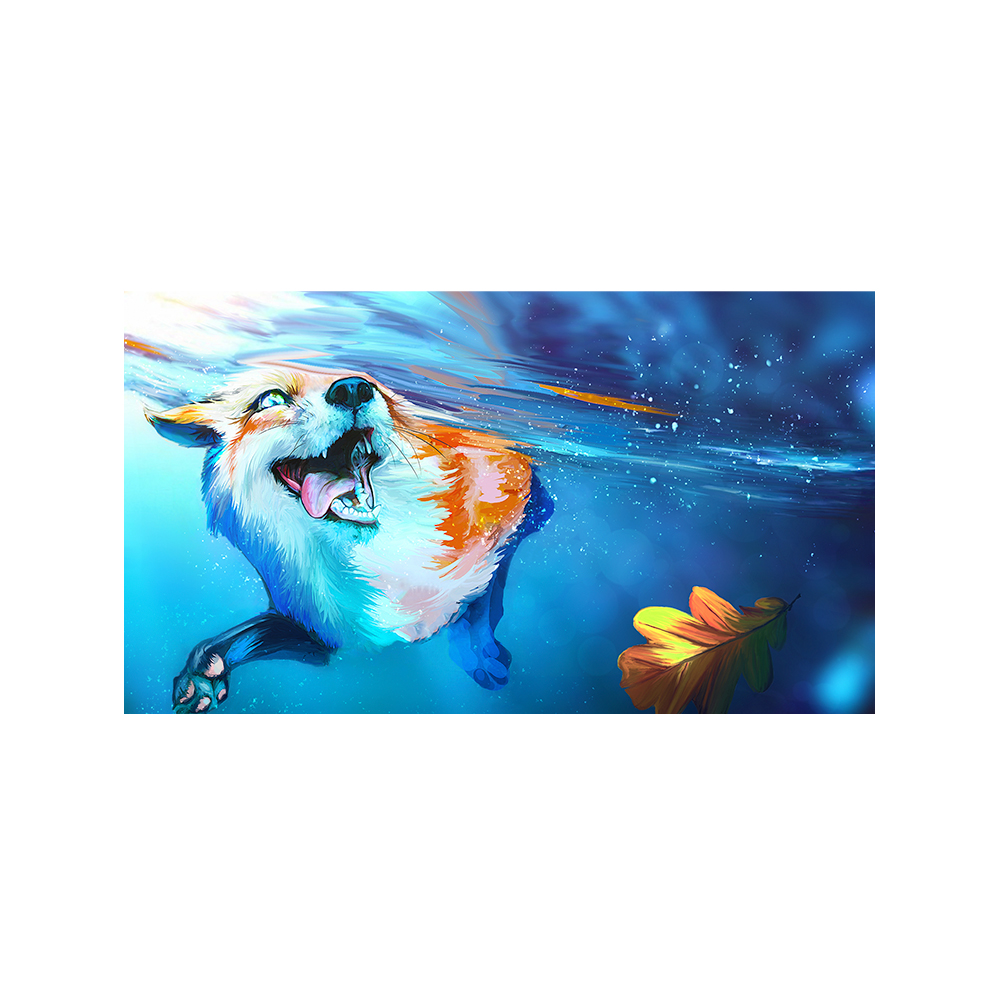 Underwater Fox Wooden Jigsaw Puzzle - aimpuzzle