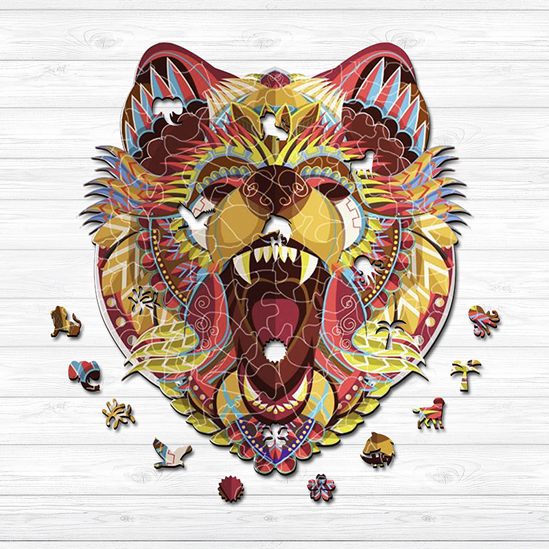 Lion Wooden Jigsaw Puzzle - aimpuzzle