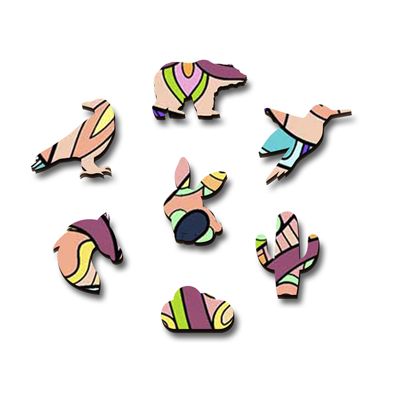 Fashion Pig Wooden Jigsaw Puzzle - aimpuzzle