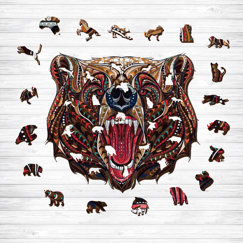 Bear Wooden Jigsaw Puzzle - aimpuzzle
