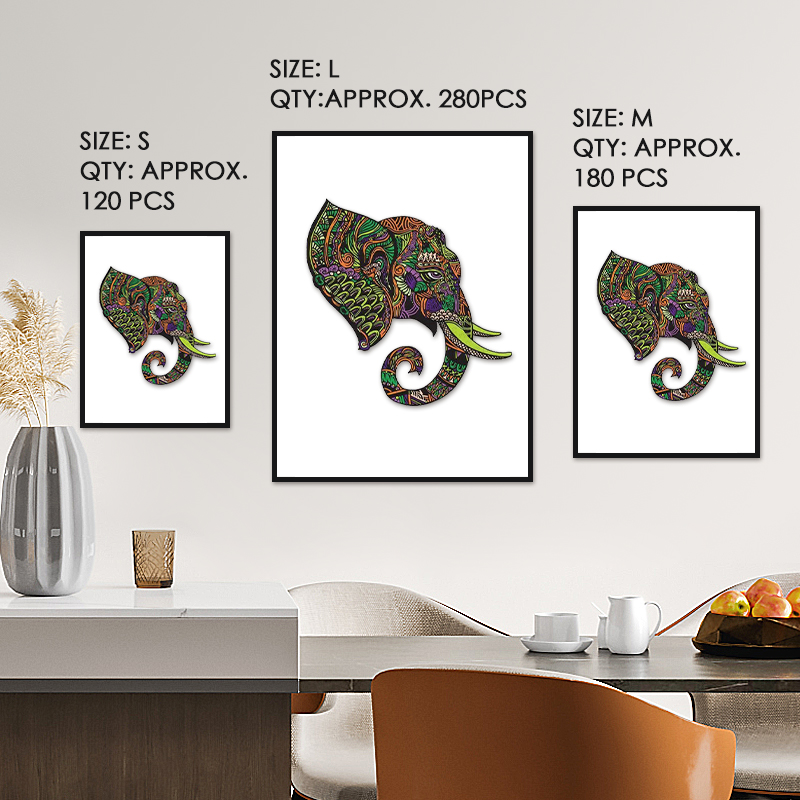 African Elephants Wooden Jigsaw Puzzle - aimpuzzle