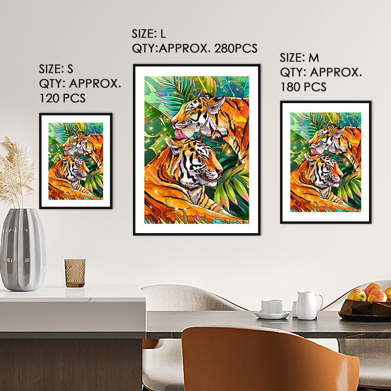 Two Tigers Wooden Jigsaw Puzzle - aimpuzzle