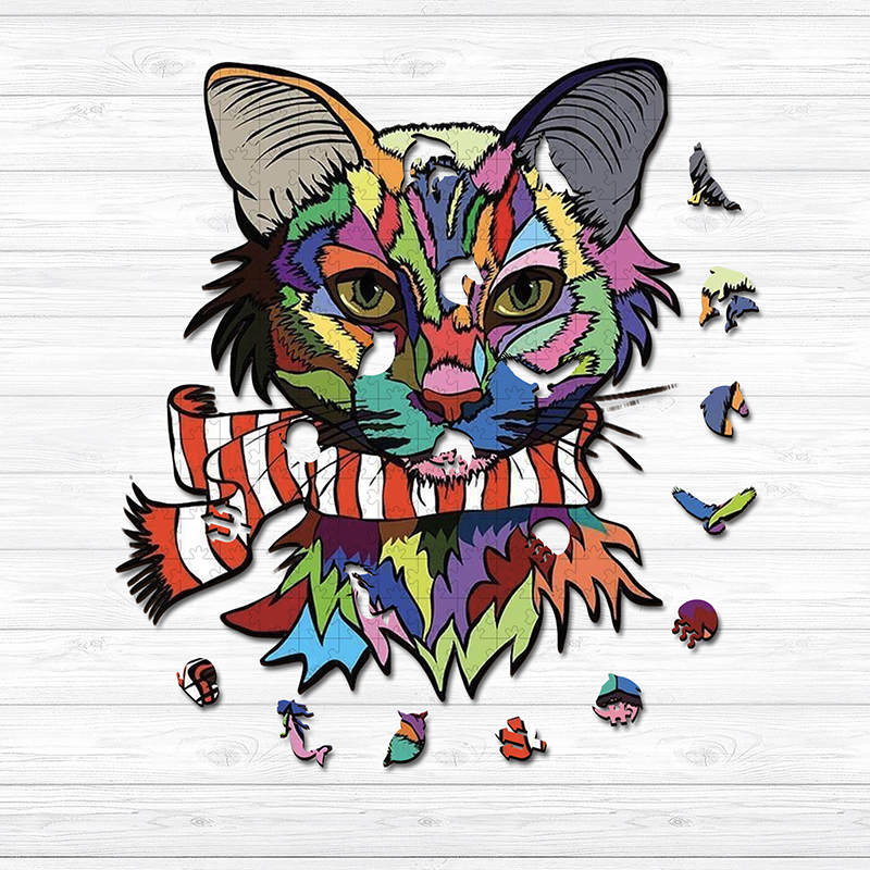 Cat Image Wooden Jigsaw Puzzle - aimpuzzle