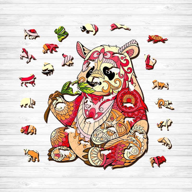 Red Panda Wooden Jigsaw Puzzle - aimpuzzle